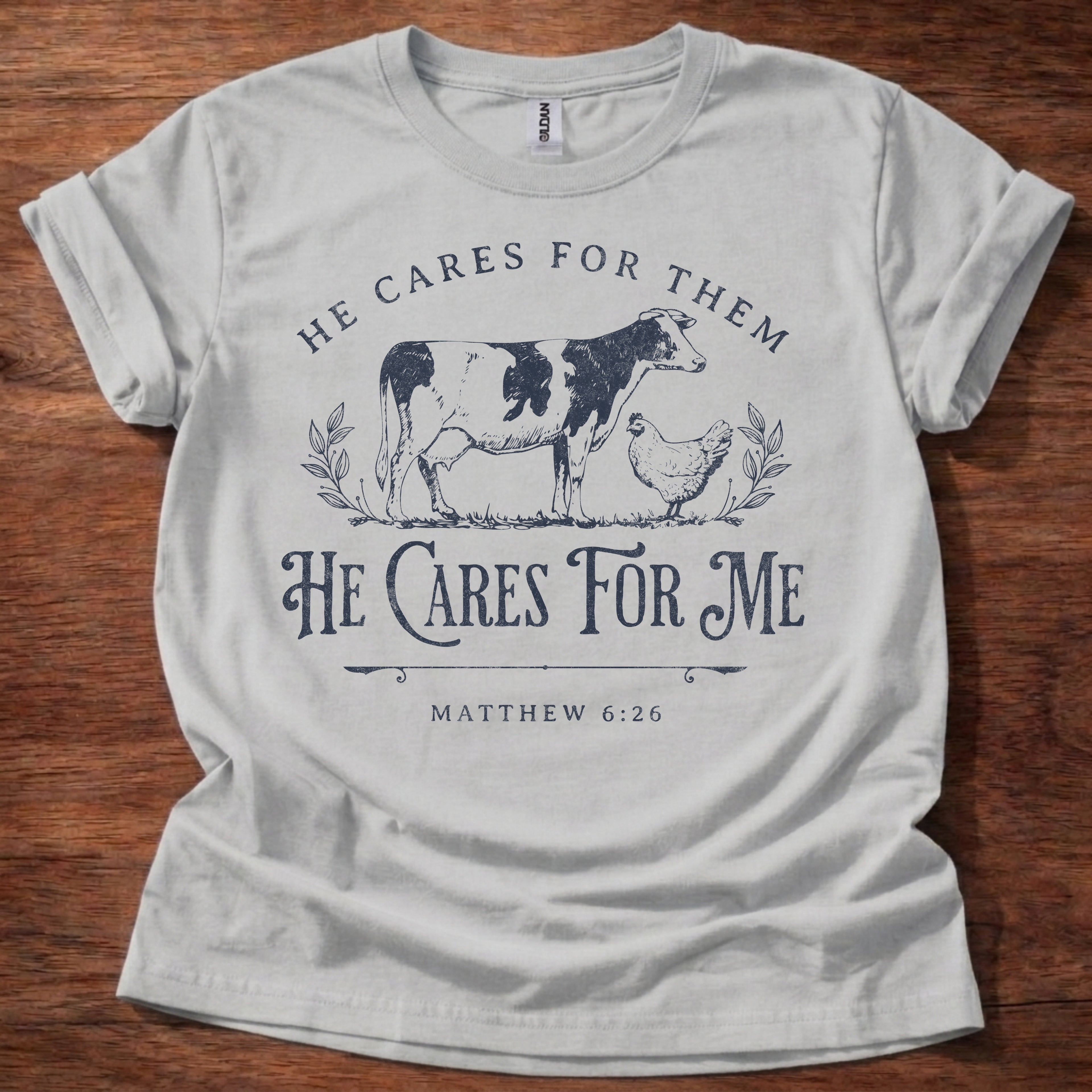 He Cares for Me Christian T-Shirt