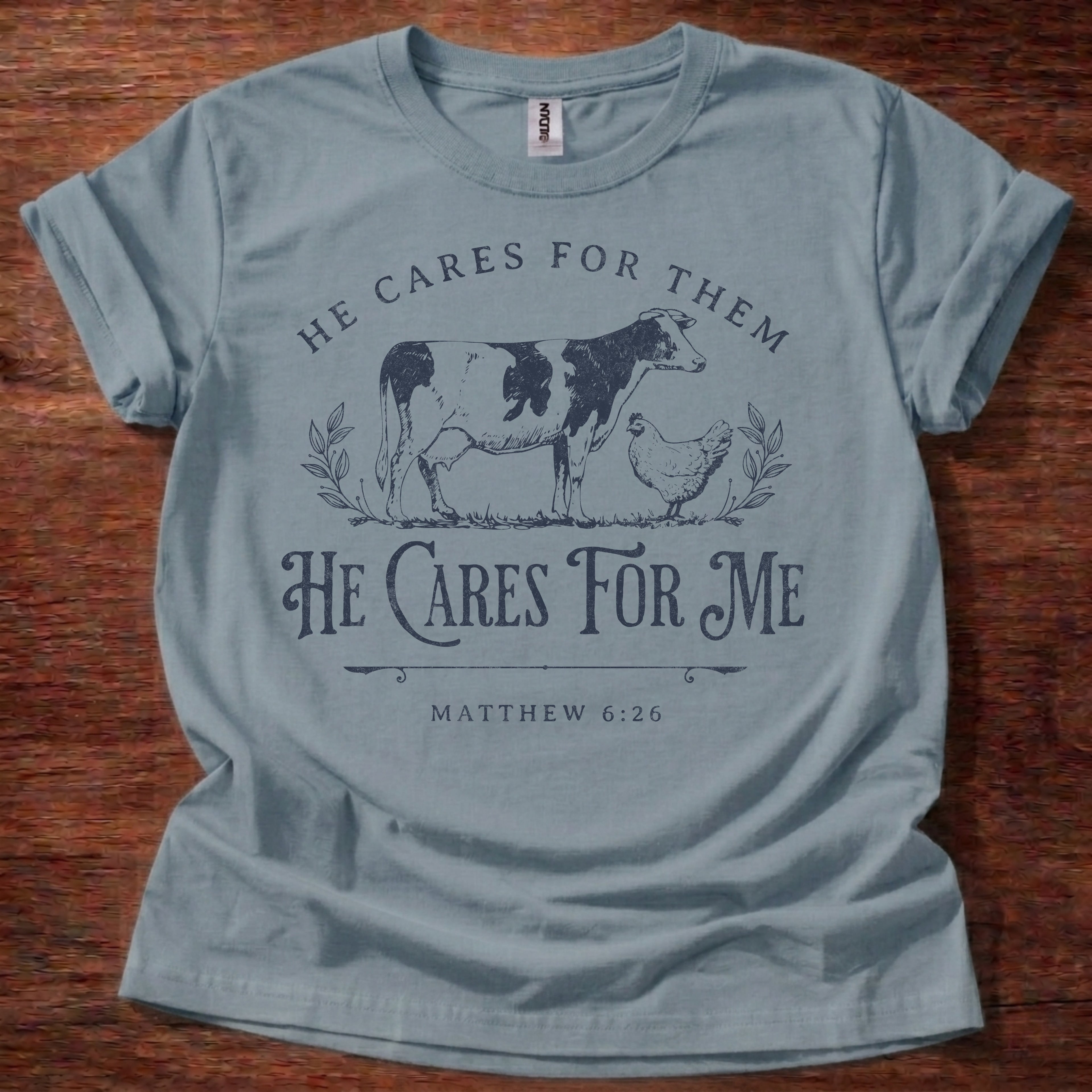 He Cares for Me Christian T-Shirt