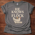 He Knows His Flock Shirt – John 10:14 Christian T-Shirt