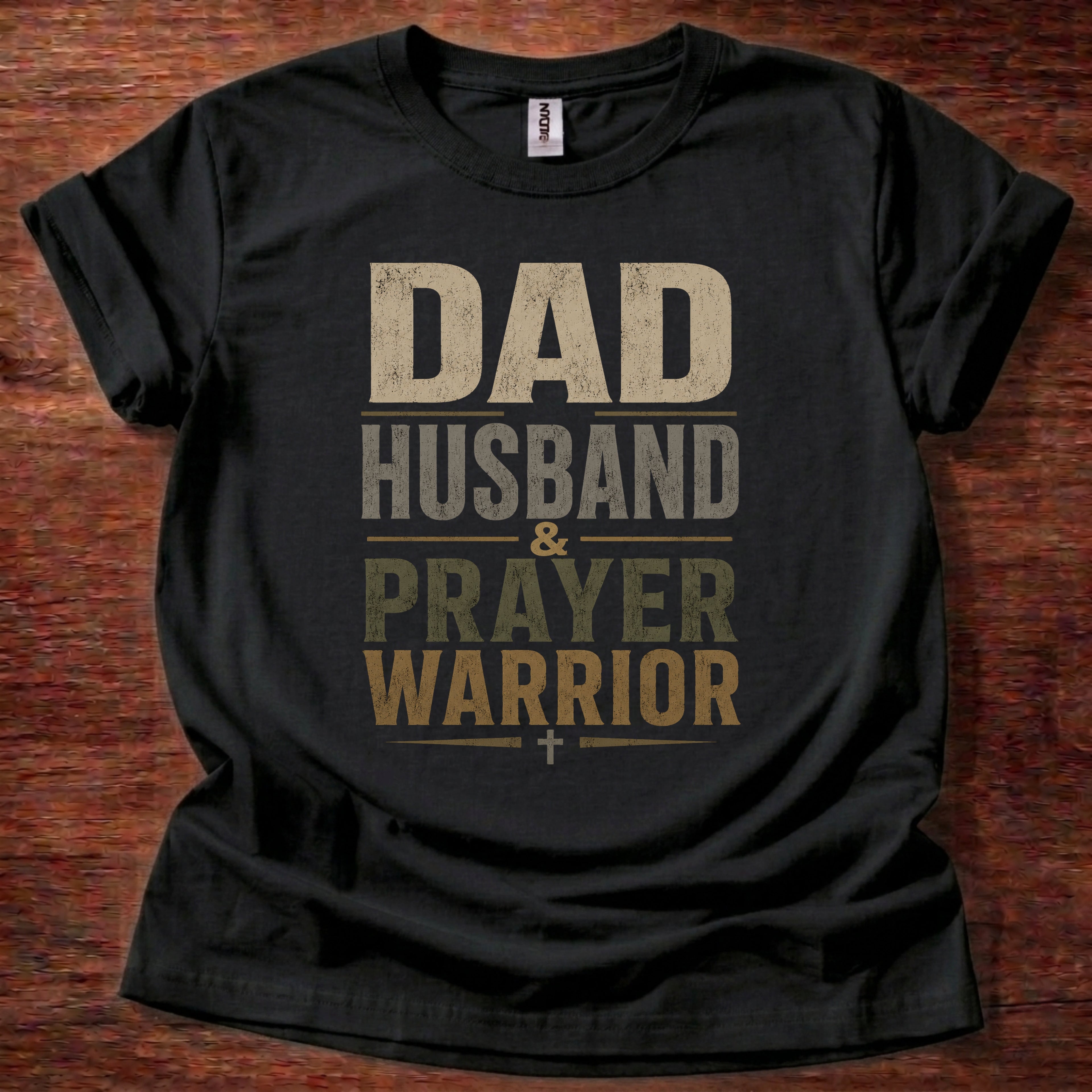 Dad Husband Prayer Warrior T-Shirt