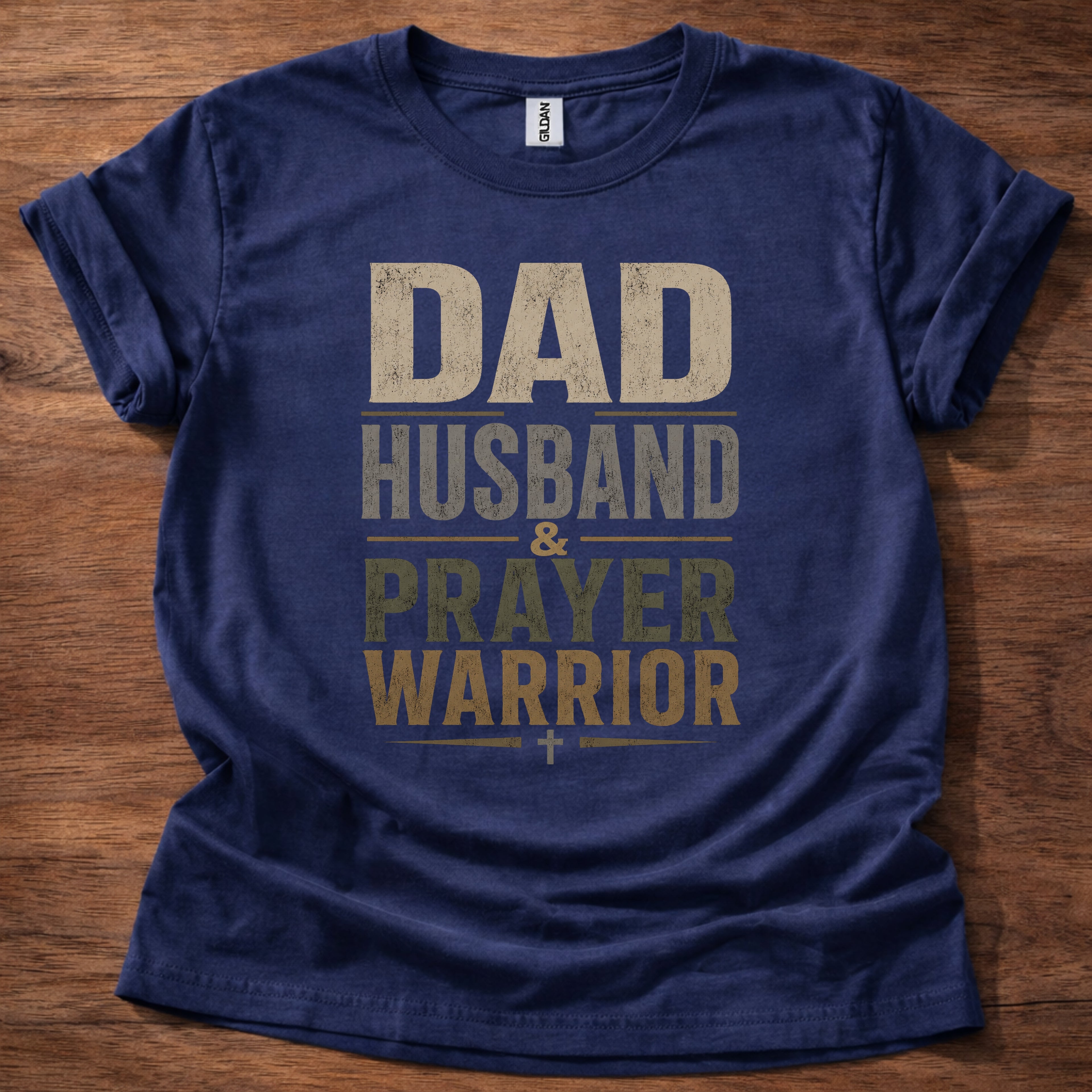 Dad Husband Prayer Warrior T-Shirt