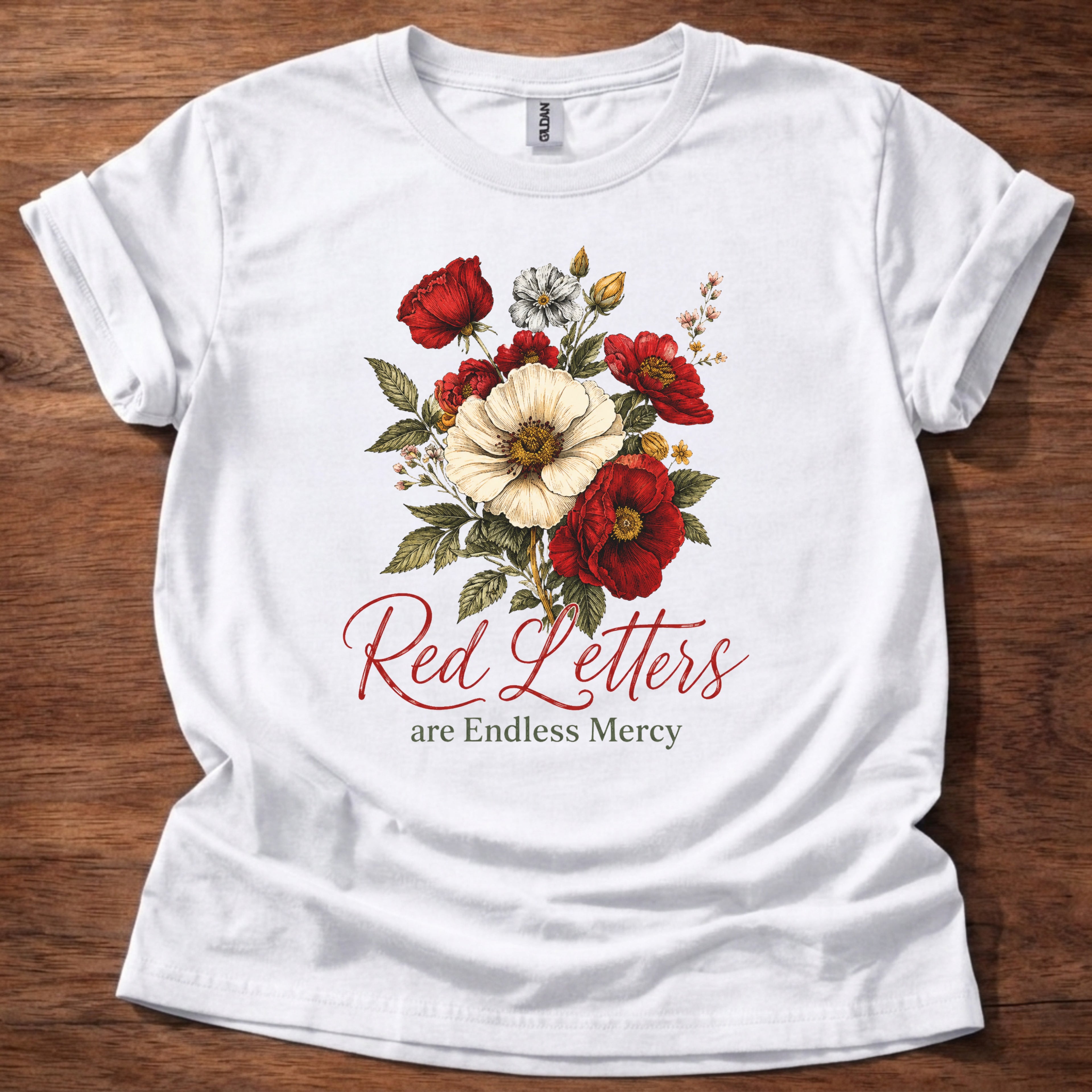 Red Letters Endless Mercy T-Shirt