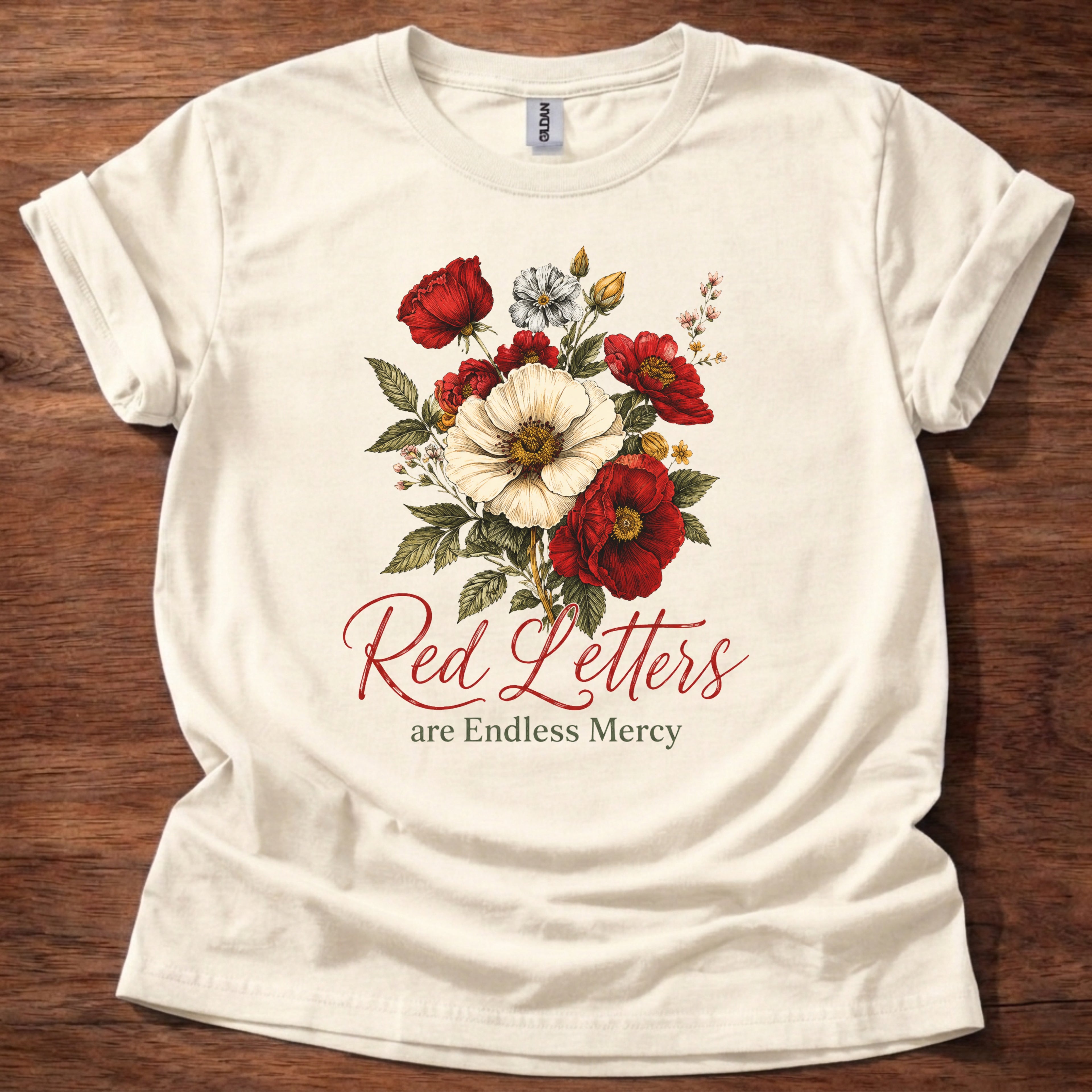 Red Letters Endless Mercy T-Shirt