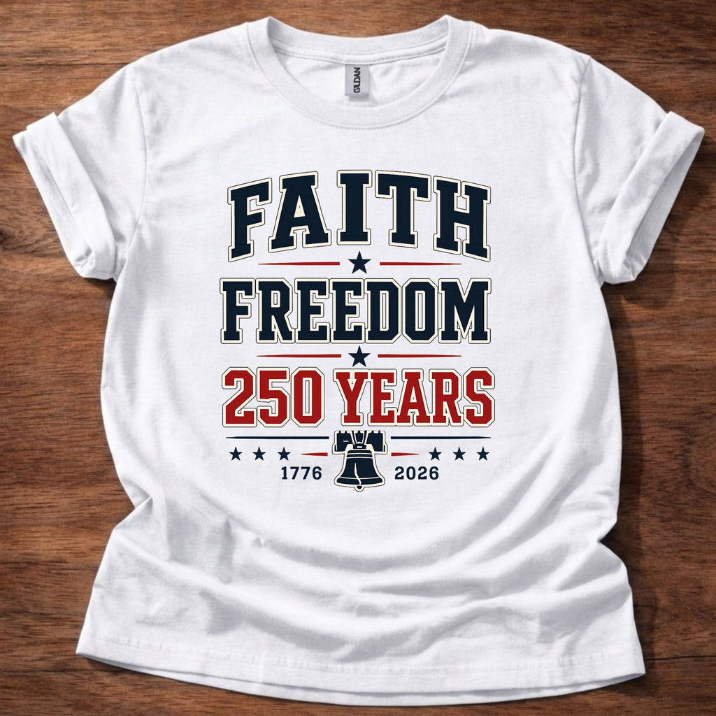 Faith and Freedom 250 Years T-Shirt