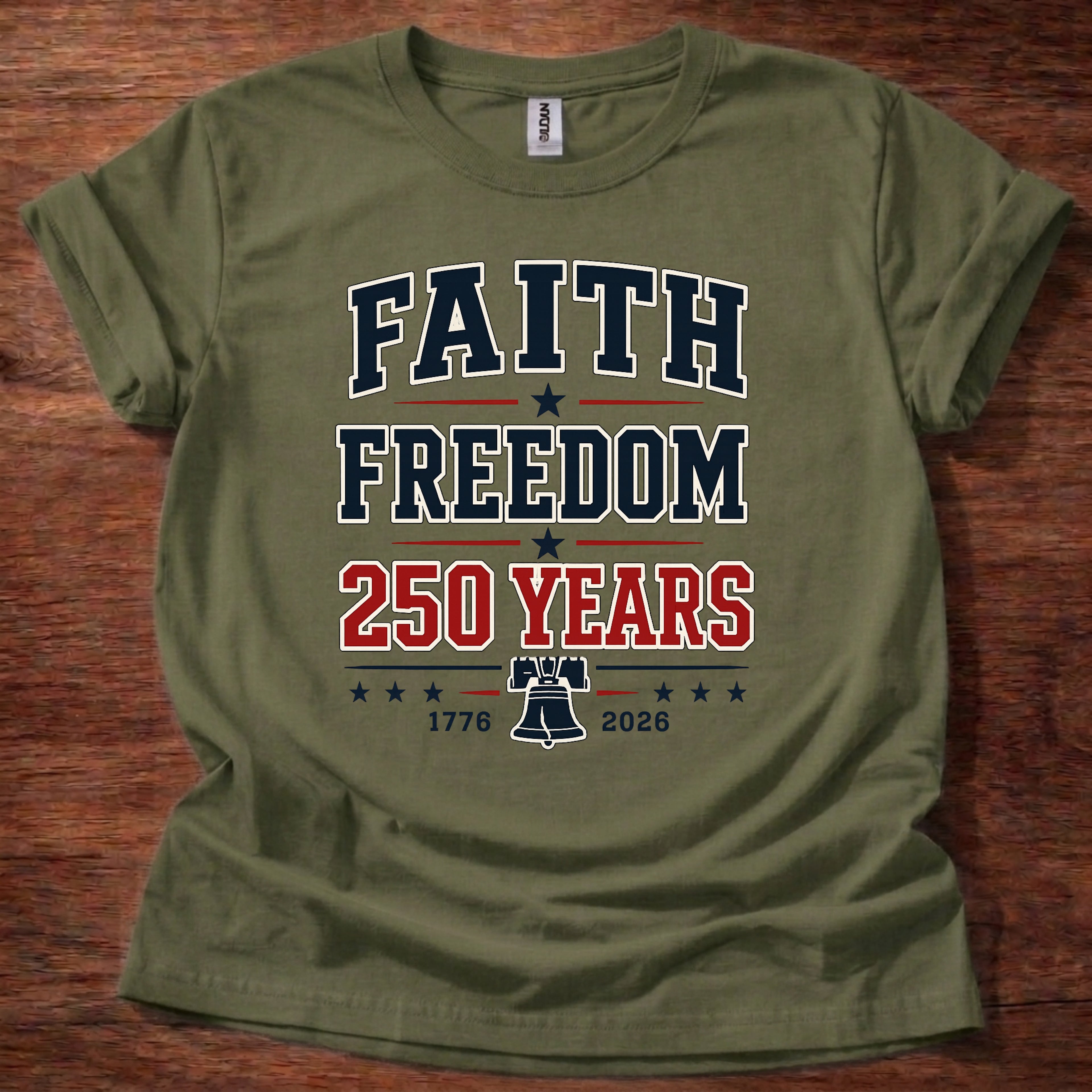 Faith and Freedom 250 Years T-Shirt