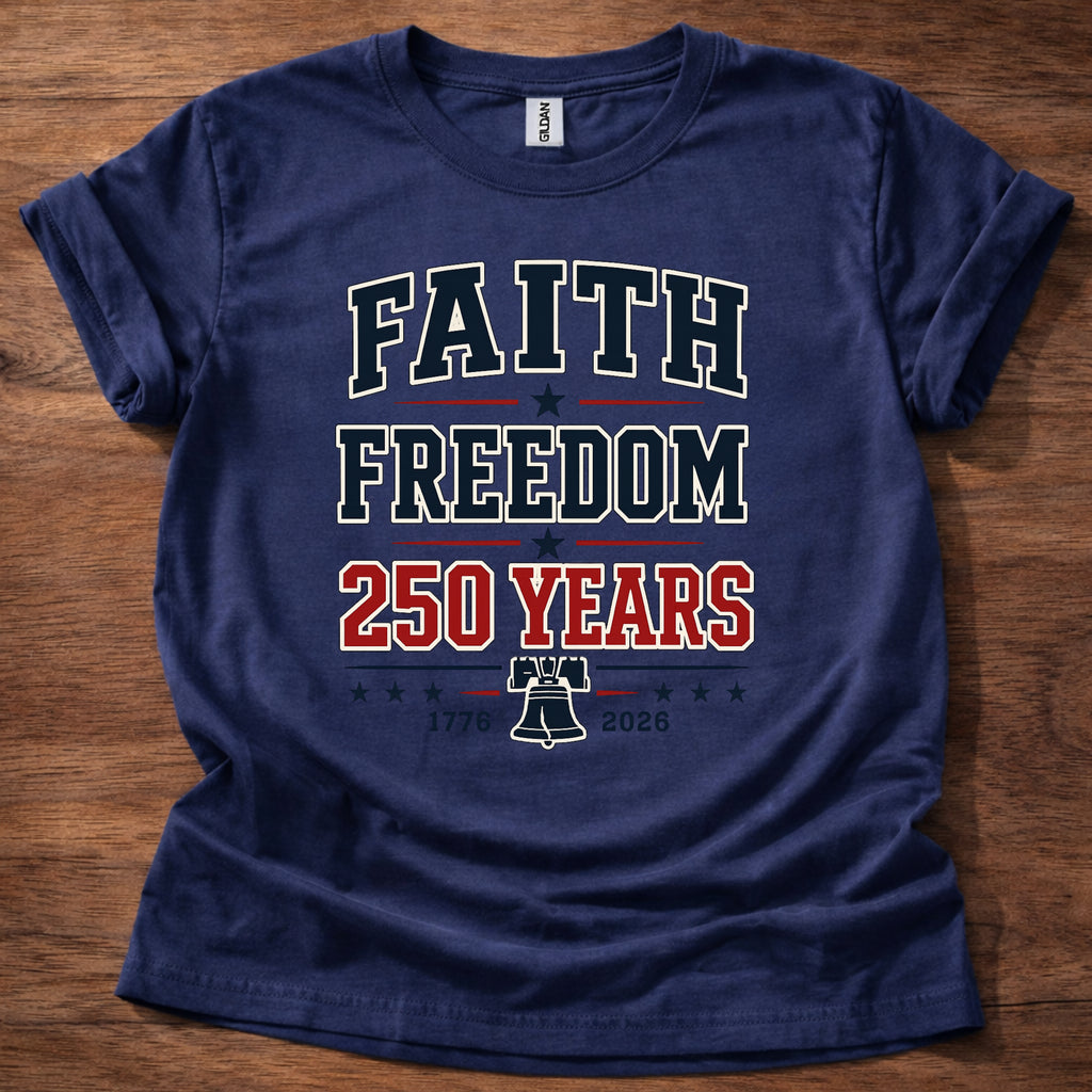 Faith and Freedom 250 Years T-Shirt