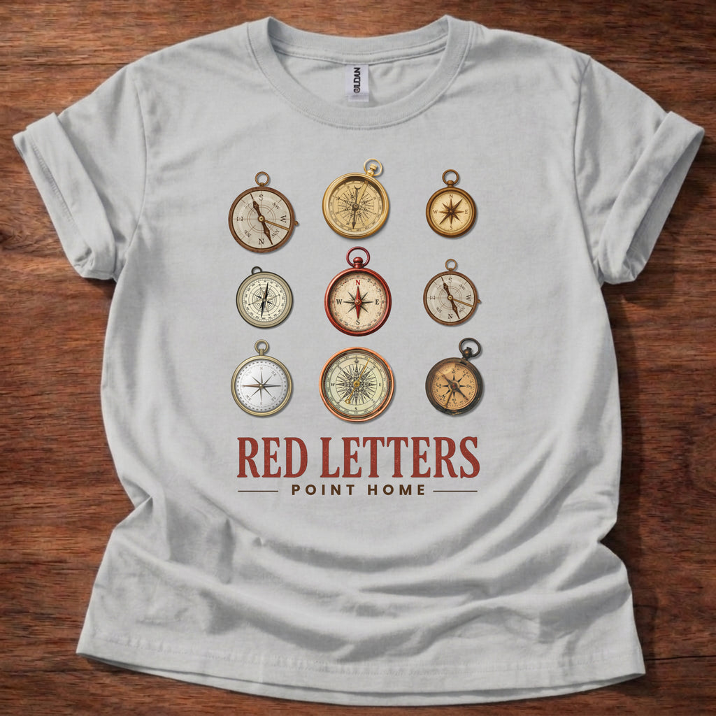 Red Letters Point Home T-Shirt