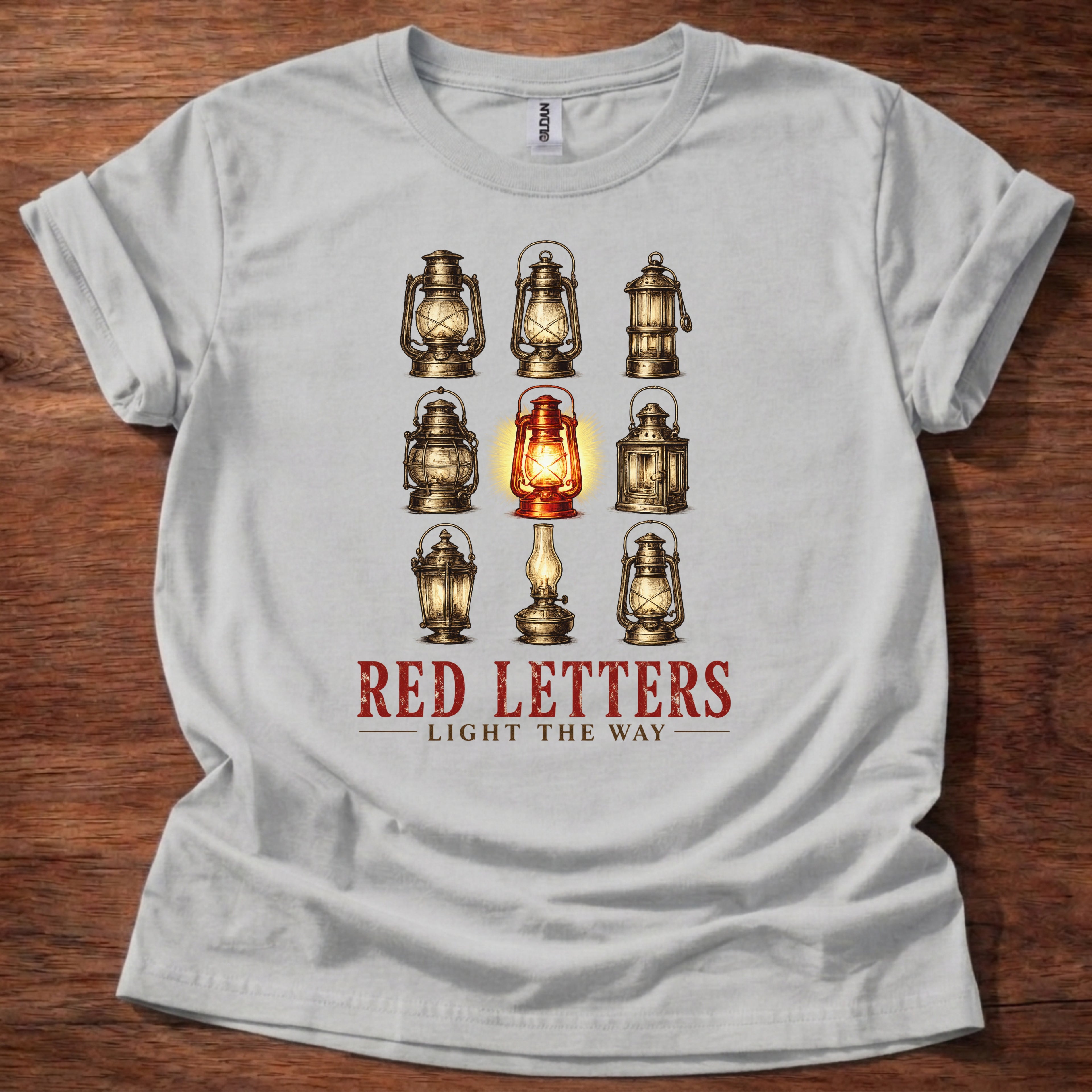 Red Letters Light the Way T-Shirt