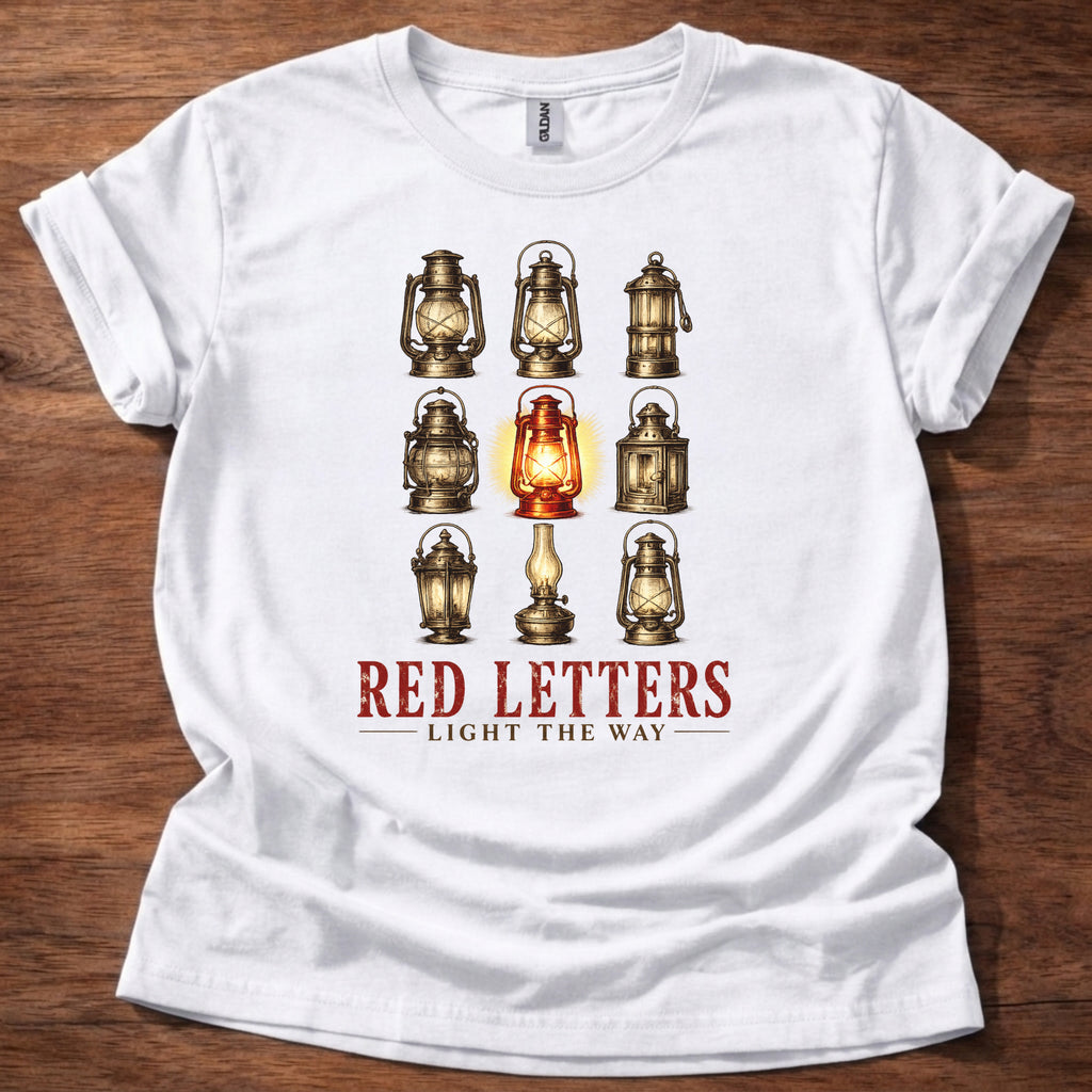 Red Letters Light the Way T-Shirt