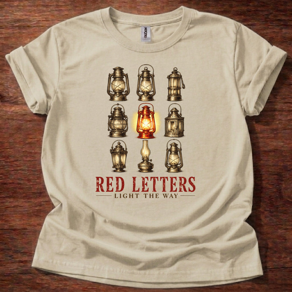 Red Letters Light the Way T-Shirt