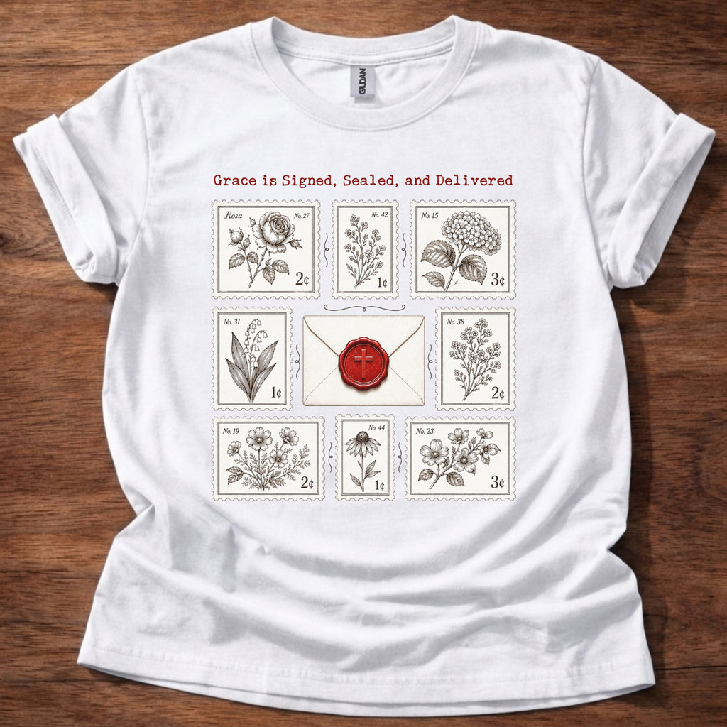 Grace is Signed, Sealed, and Delivered T-Shirt