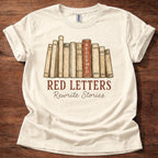 Red Letters Rewrite Stories T-Shirt