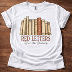 Red Letters Rewrite Stories T-Shirt