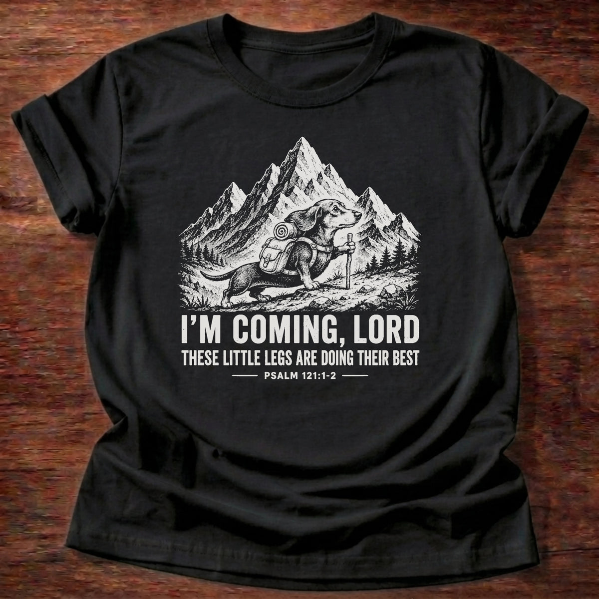 I'm Coming Lord T-Shirt in Black, childlike faith Christian tee