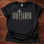 Black Christian Outsider T-Shirt John 15:19 | Not Of This World