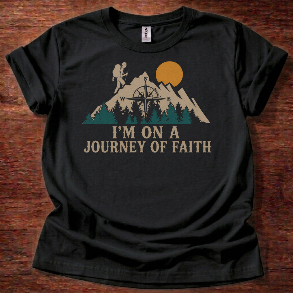 Black Journey of Faith Christian T-Shirt