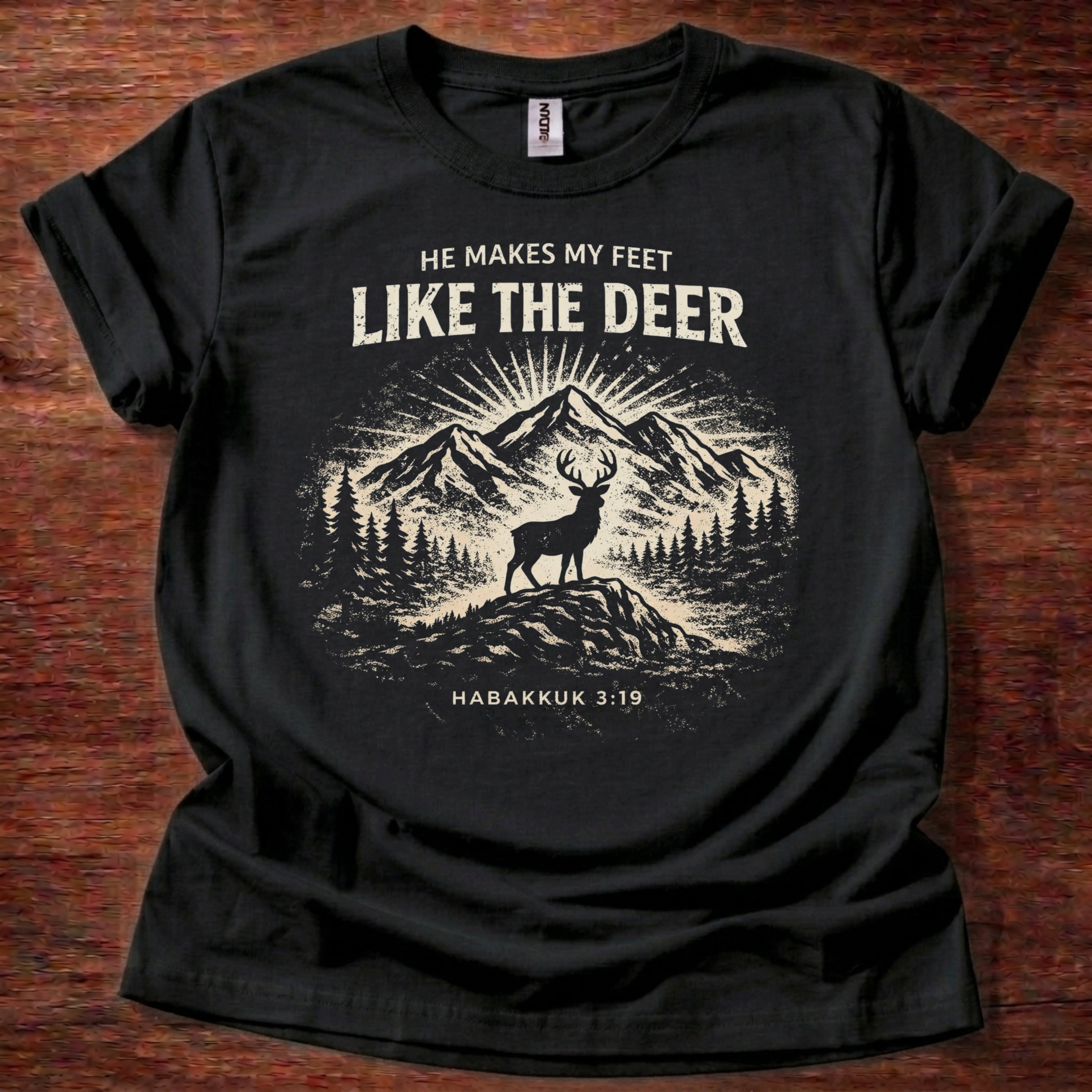 He Makes My Feet Like the Deer T-Shirt