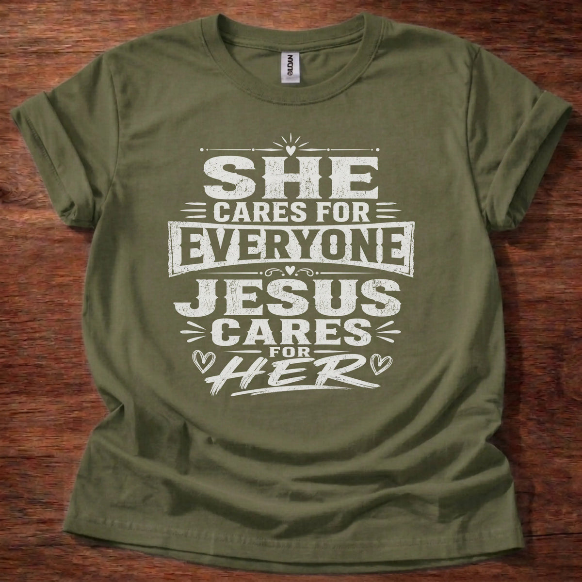 Jesus Cares For Her T-Shirt