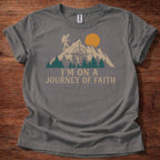 Charcoal Journey of Faith Christian T-Shirt
