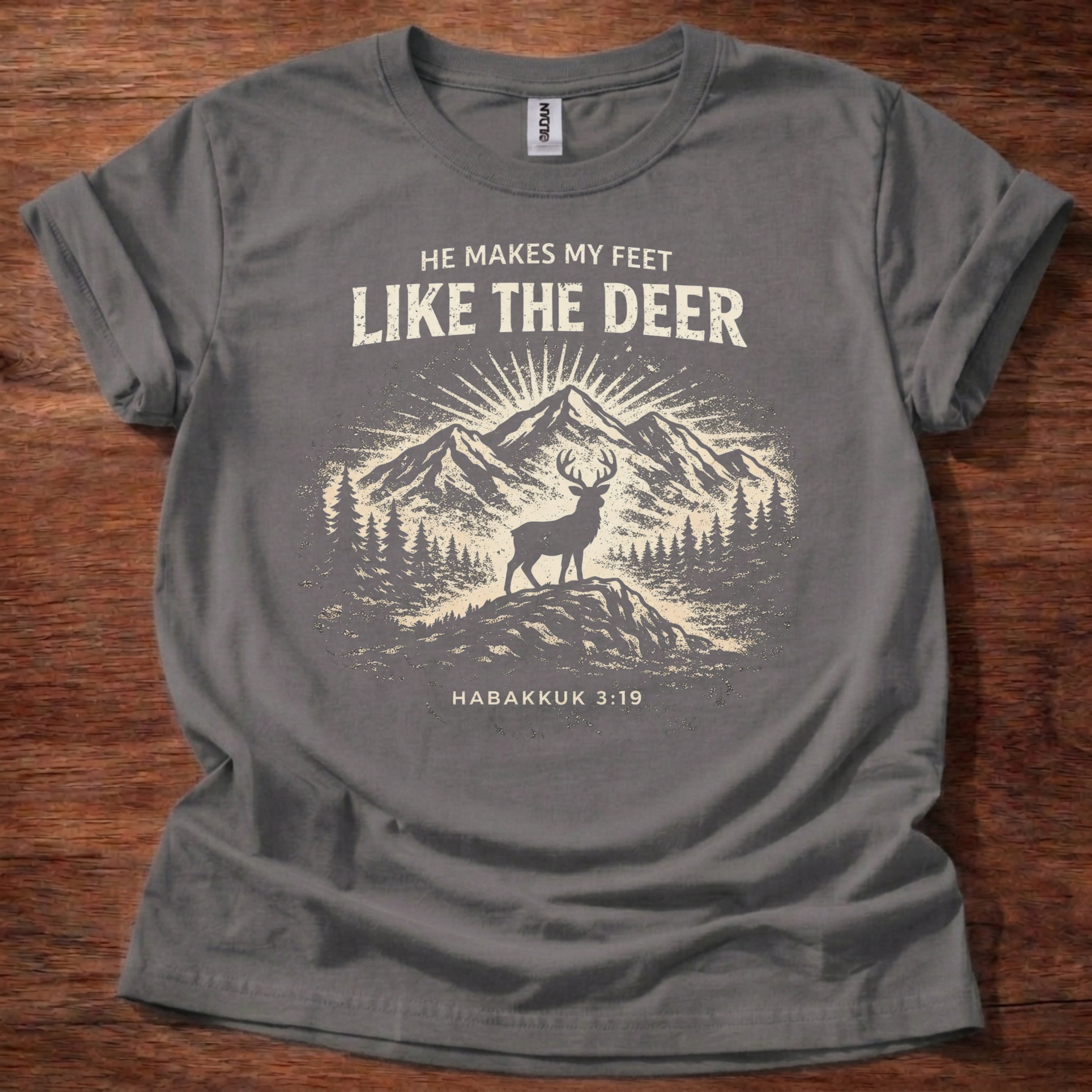 He Makes My Feet Like the Deer T-Shirt