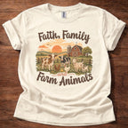 Faith Family Farm Animals T-Shirt
