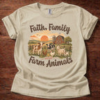 Faith Family Farm Animals T-Shirt