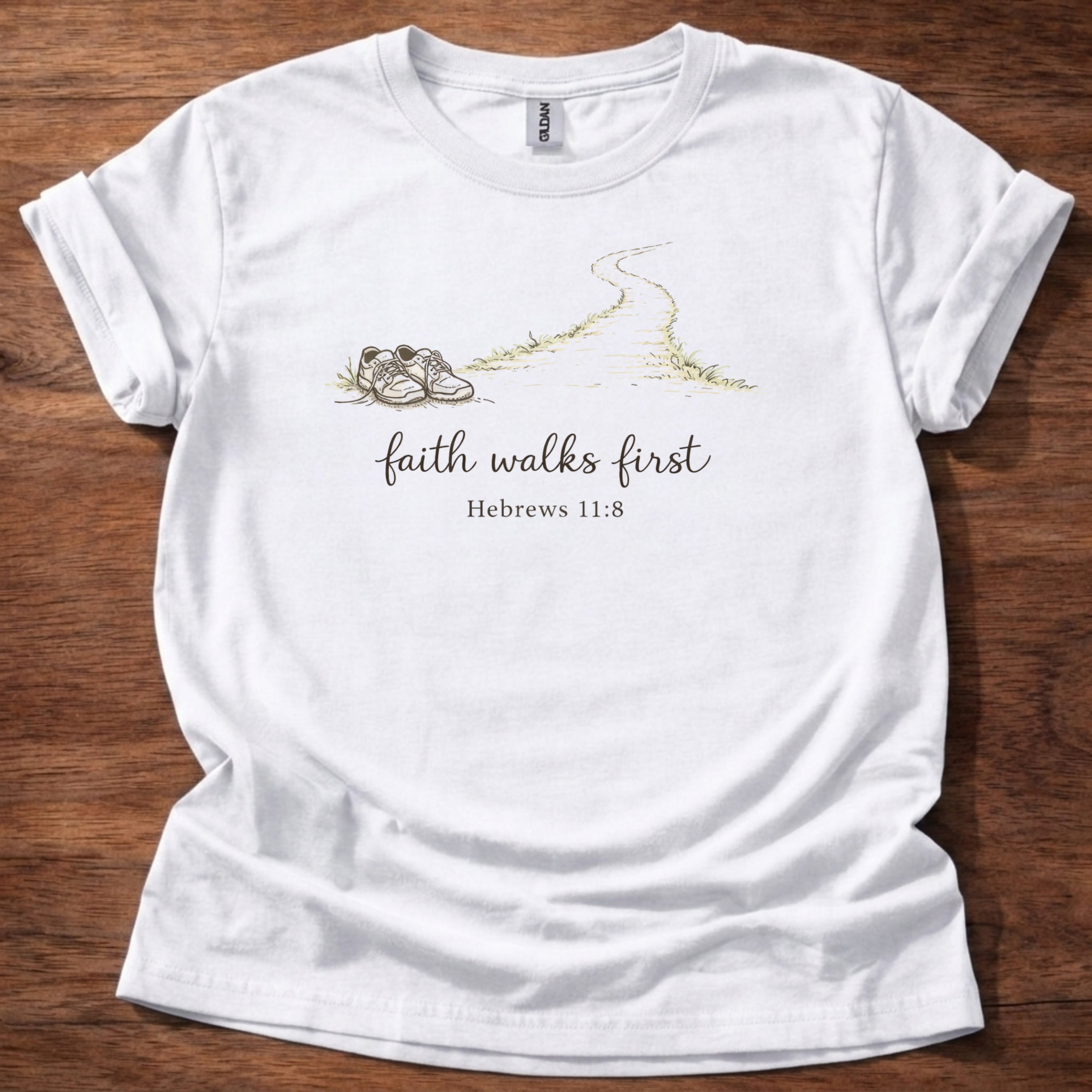 Faith walks first T-Shirt