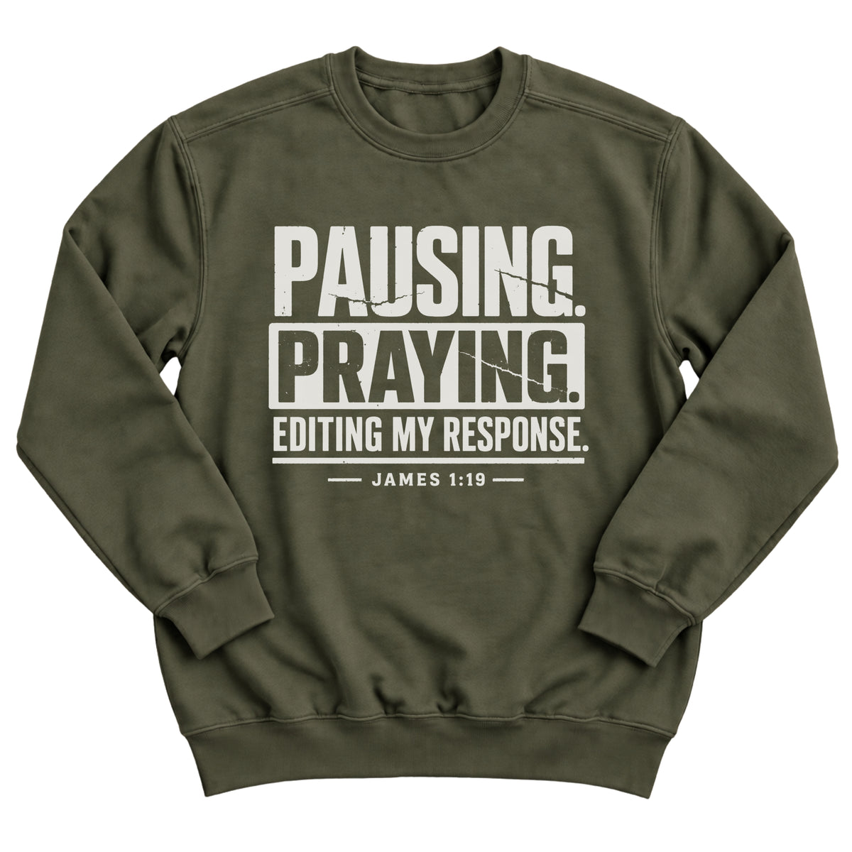 Pausing. Praying. Editing Sweatshirt