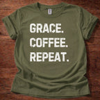 Grace. Coffee. Repeat T-Shirt