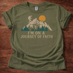 Military Green Journey of Faith Christian T-Shirt