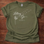 Military Green Letting Go Proverbs 3:5 T-Shirt