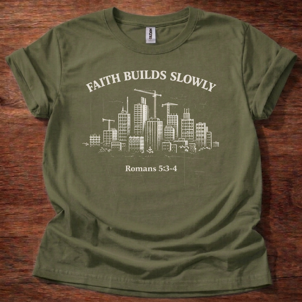 Faith builds slowly T-Shirt