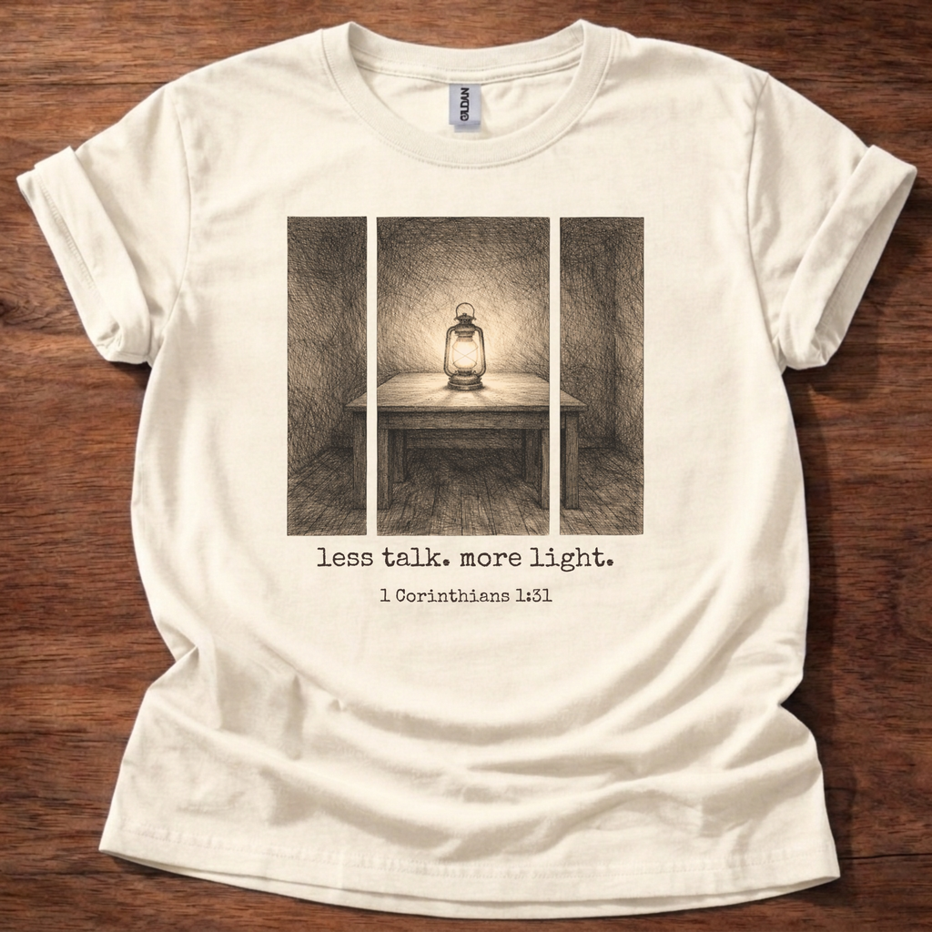 Less talk. more light. T-Shirt