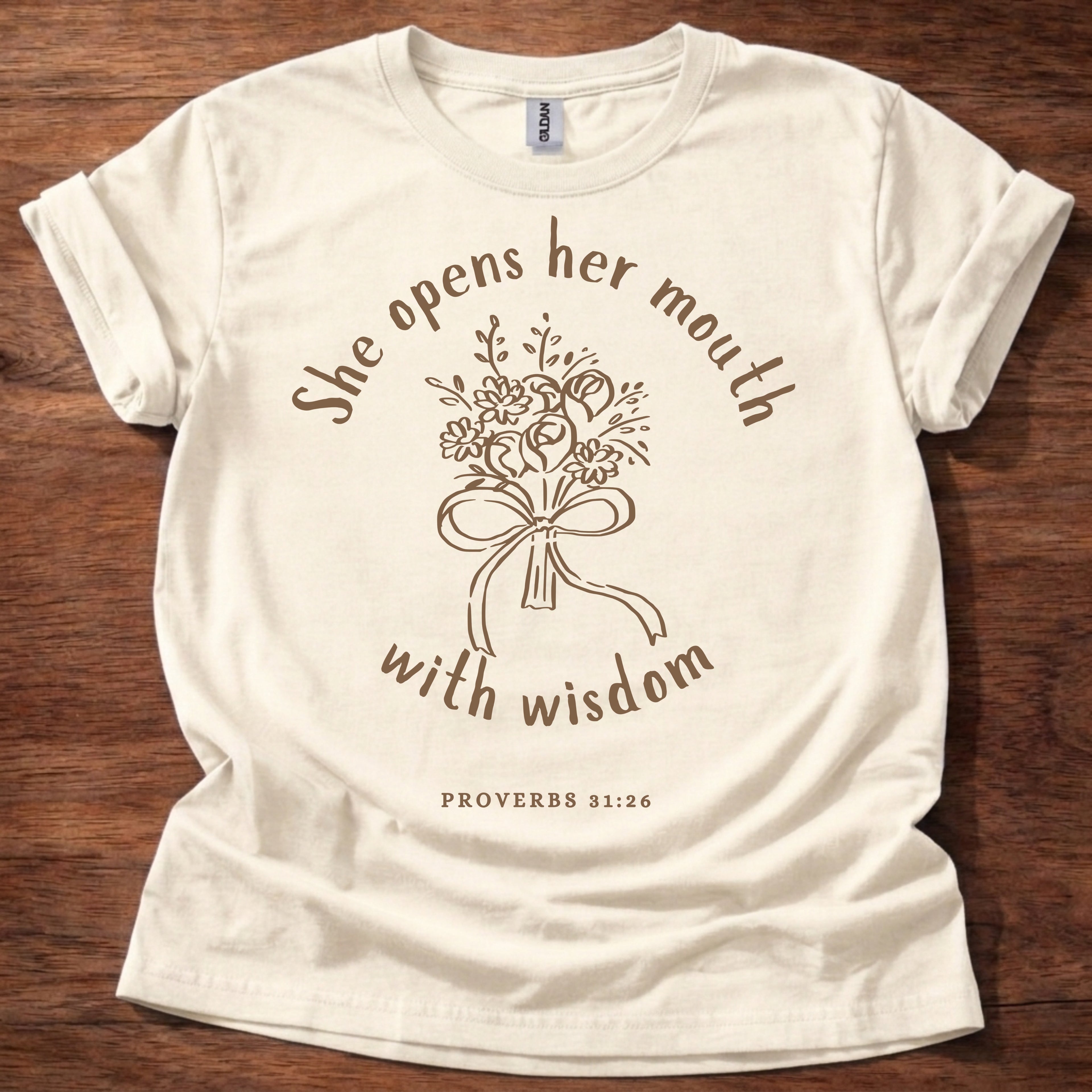 She Opens Her Mouth with Wisdom T-Shirt