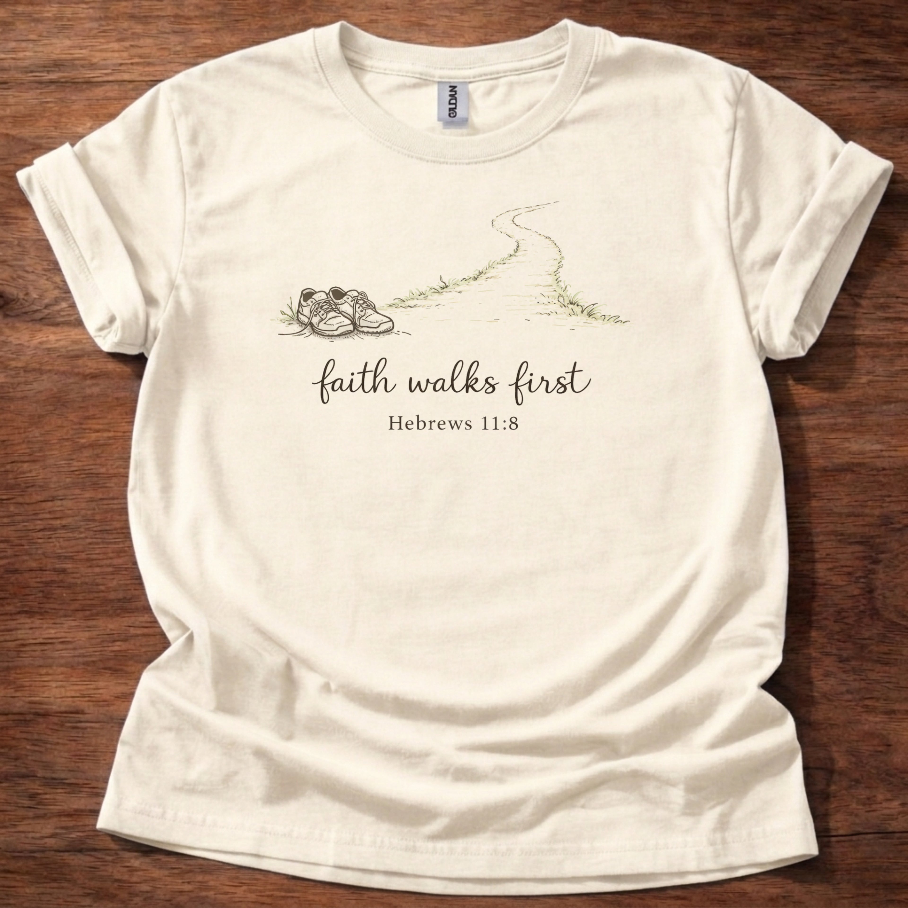Faith walks first T-Shirt