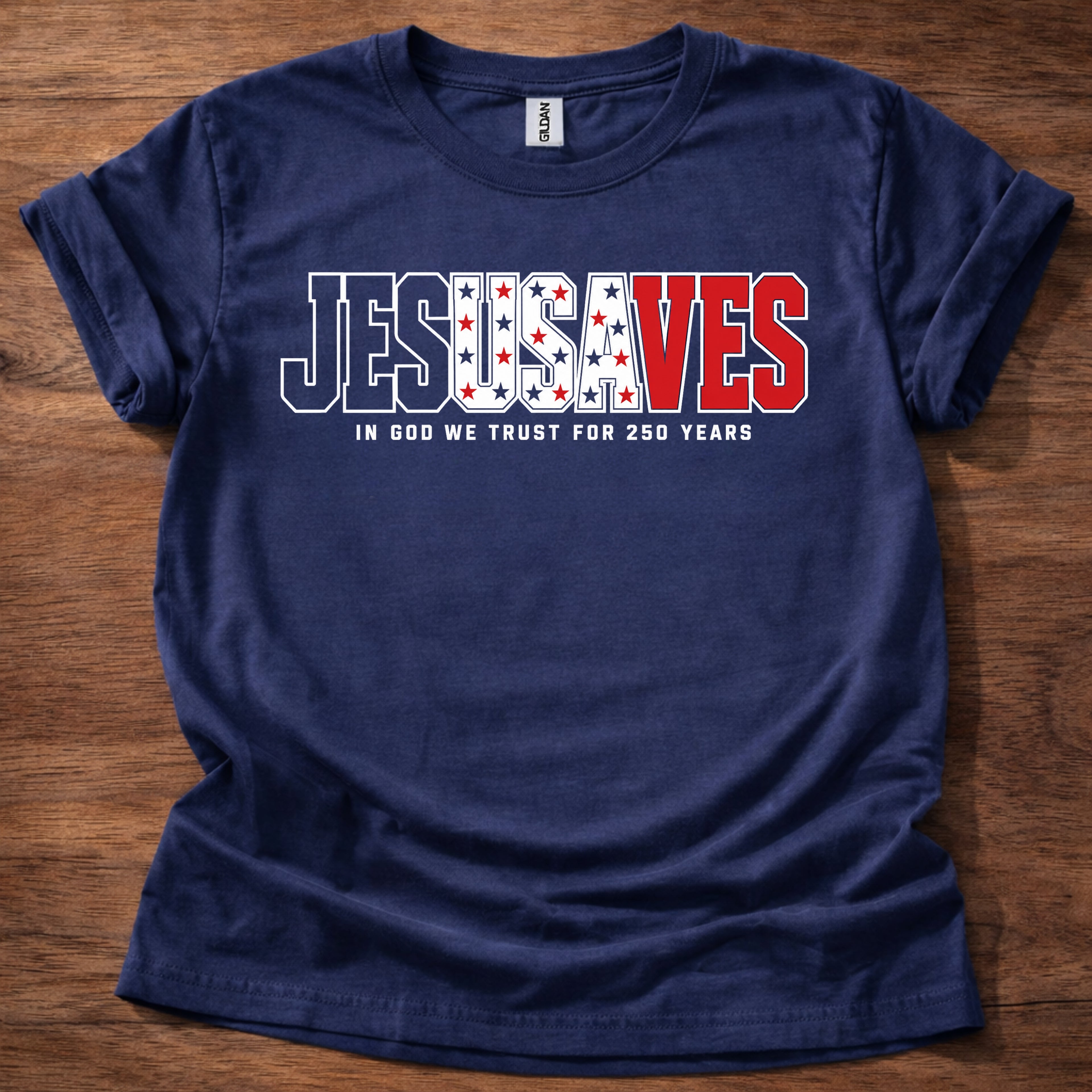 Jesus Saves Patriotic T-Shirt