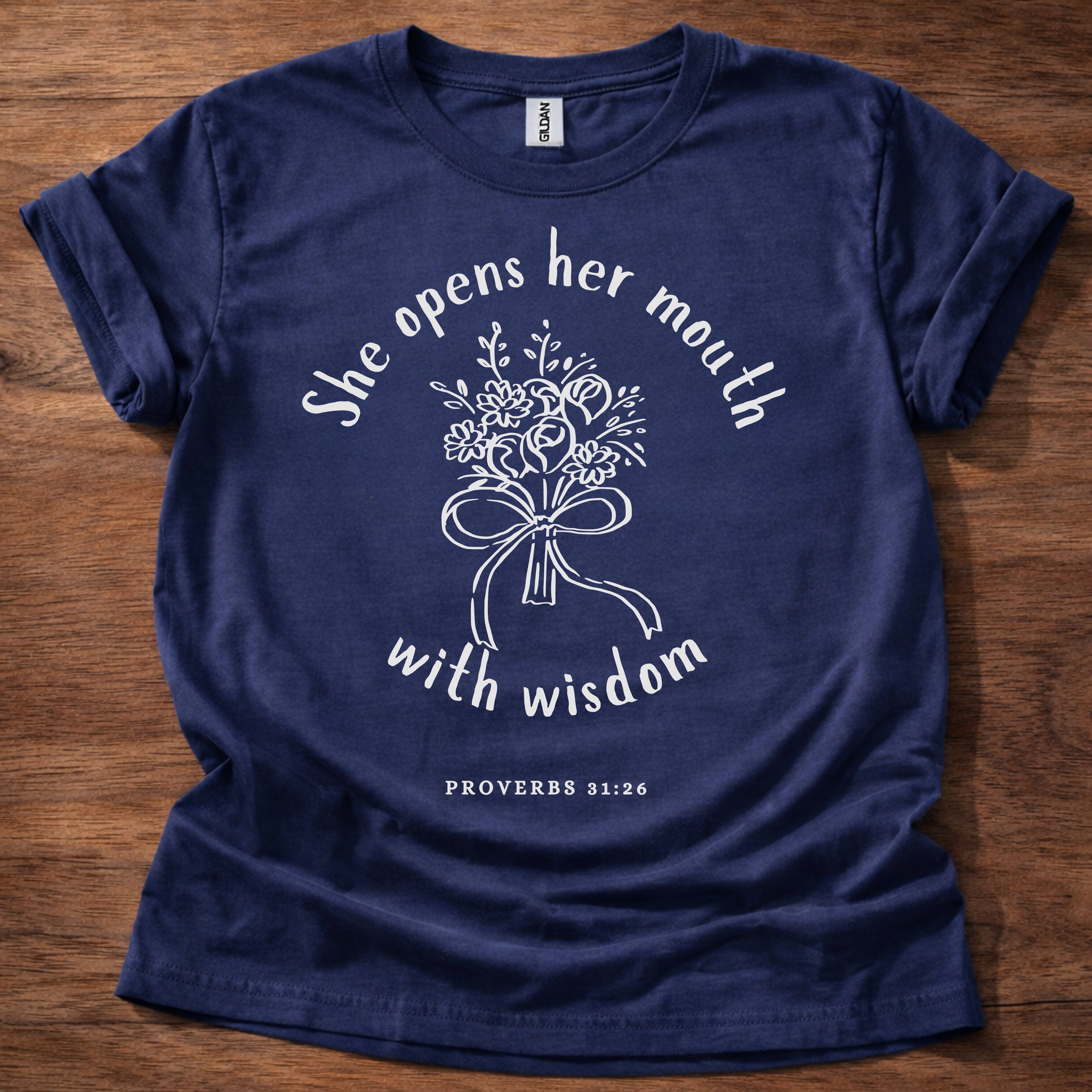 She Opens Her Mouth with Wisdom T-Shirt