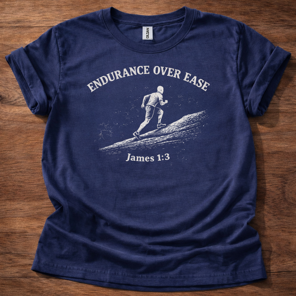 Endurance over ease, male T-Shirt