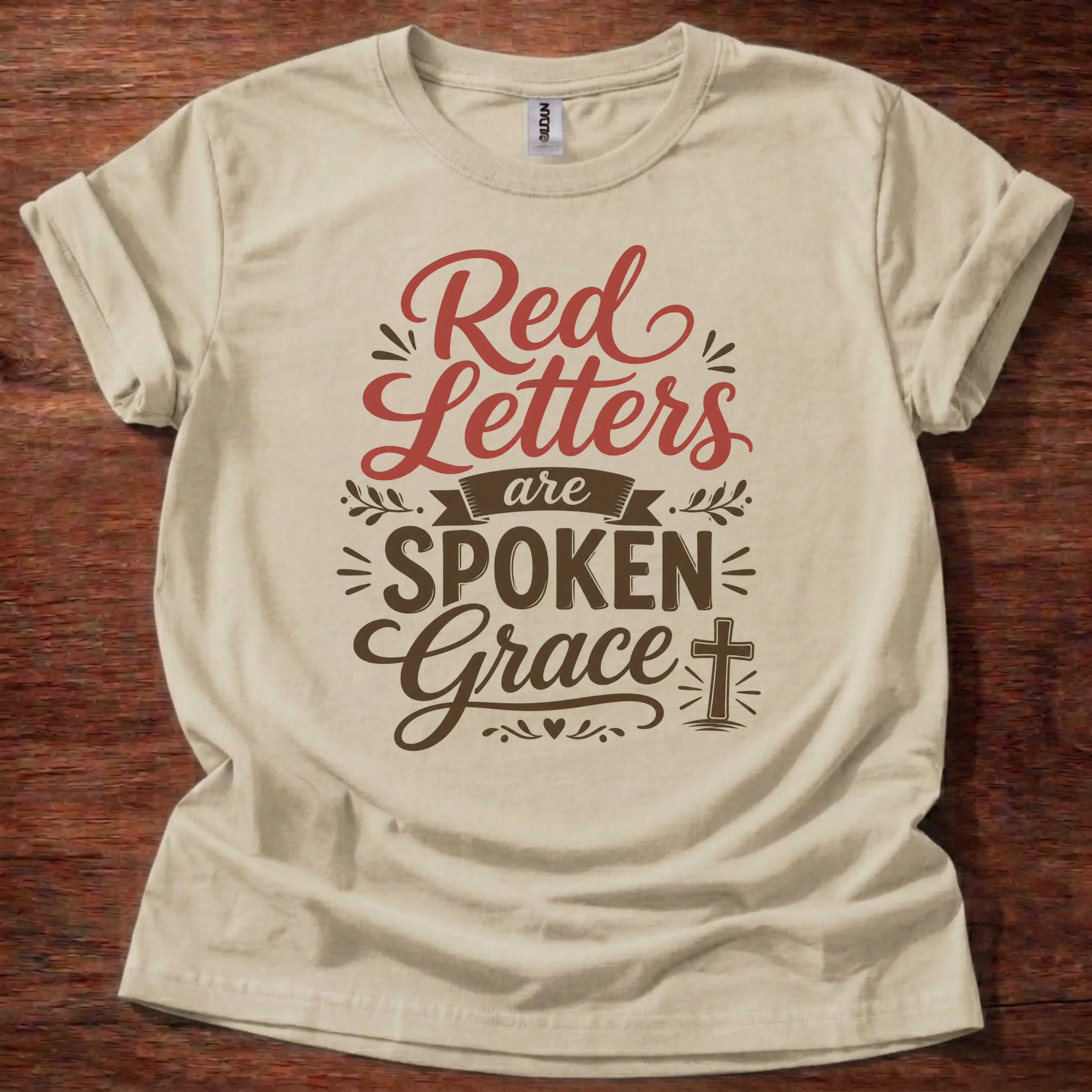 Red Letters Spoken Grace T-Shirt