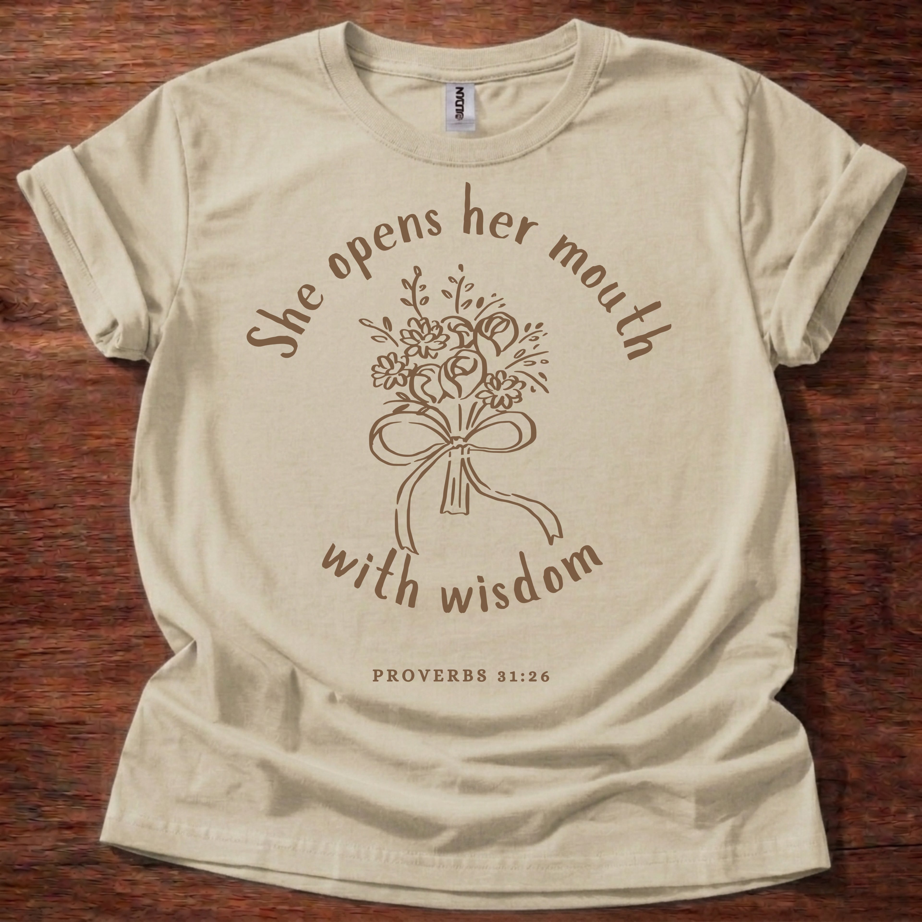 She Opens Her Mouth with Wisdom T-Shirt