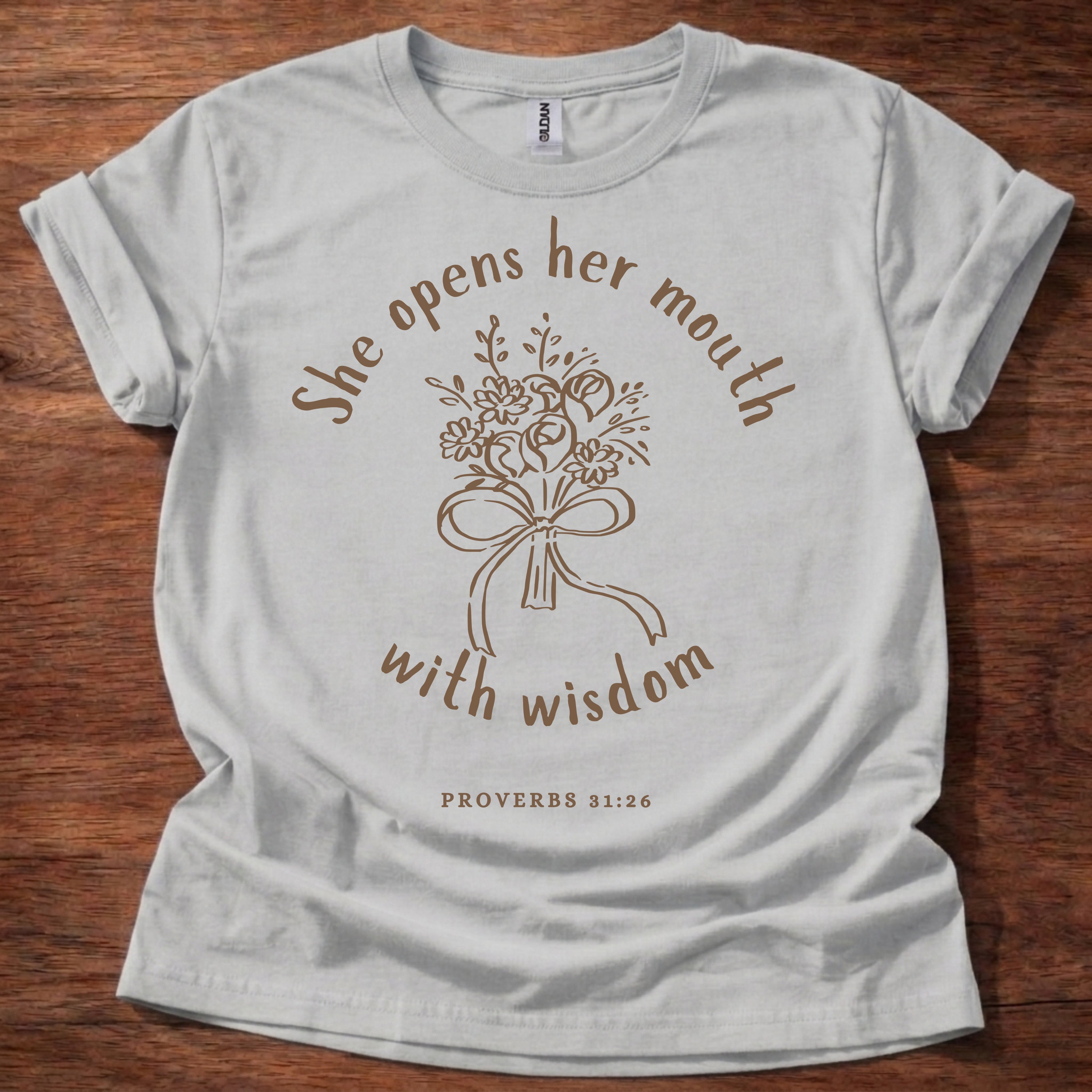She Opens Her Mouth with Wisdom T-Shirt