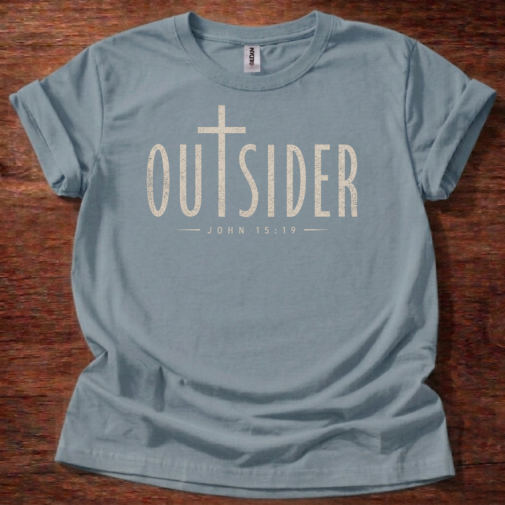 Stone Blue Christian Outsider T-Shirt 
