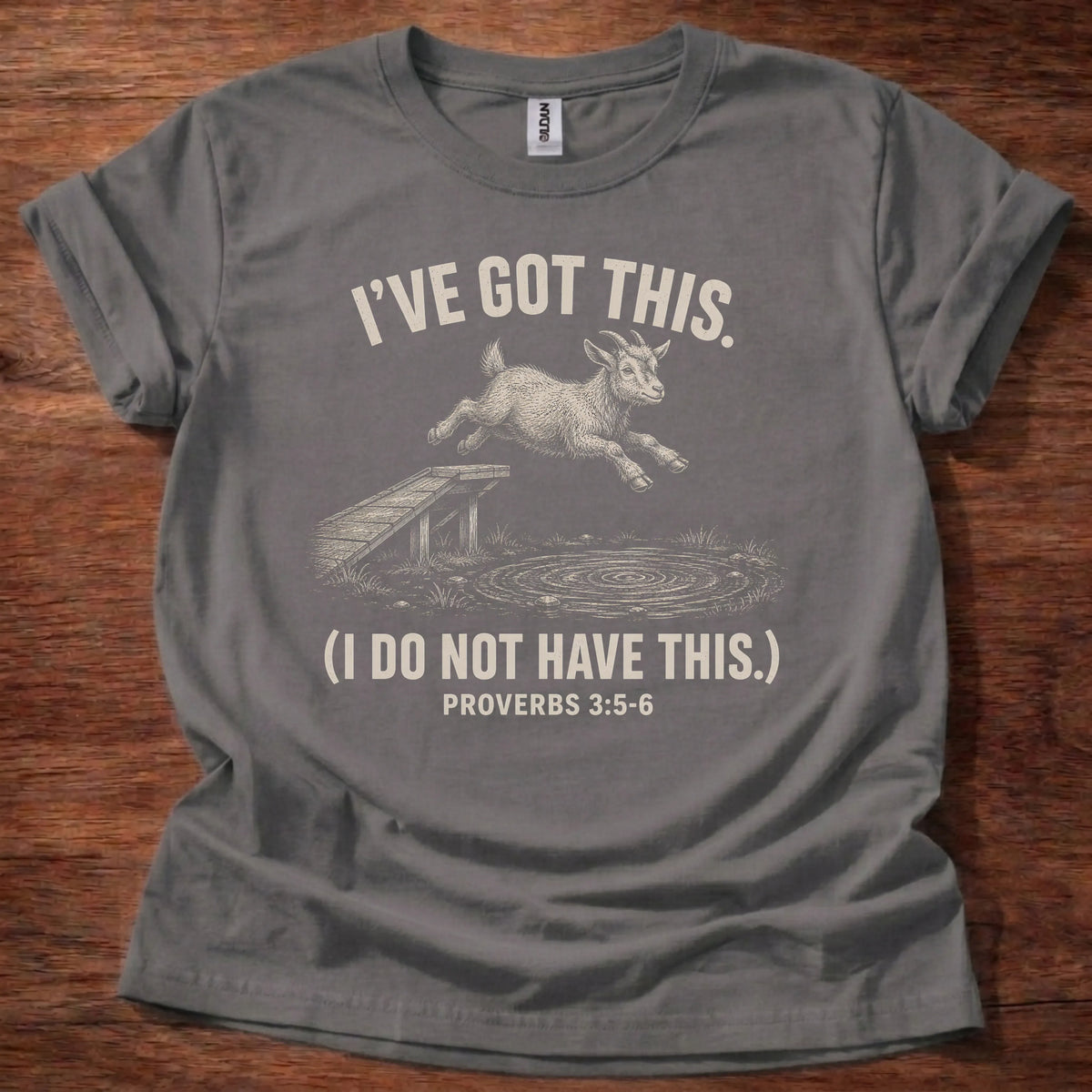 I Don't Have It Christian t-shirt in charcoal