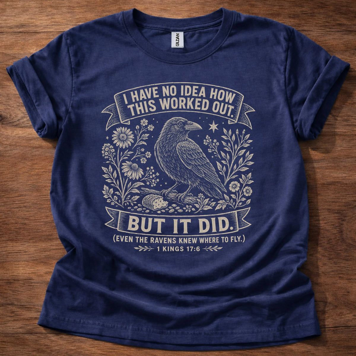 Raven Story Christian t-shirt in navy