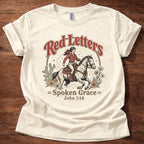 Red Letters Western T-Shirt