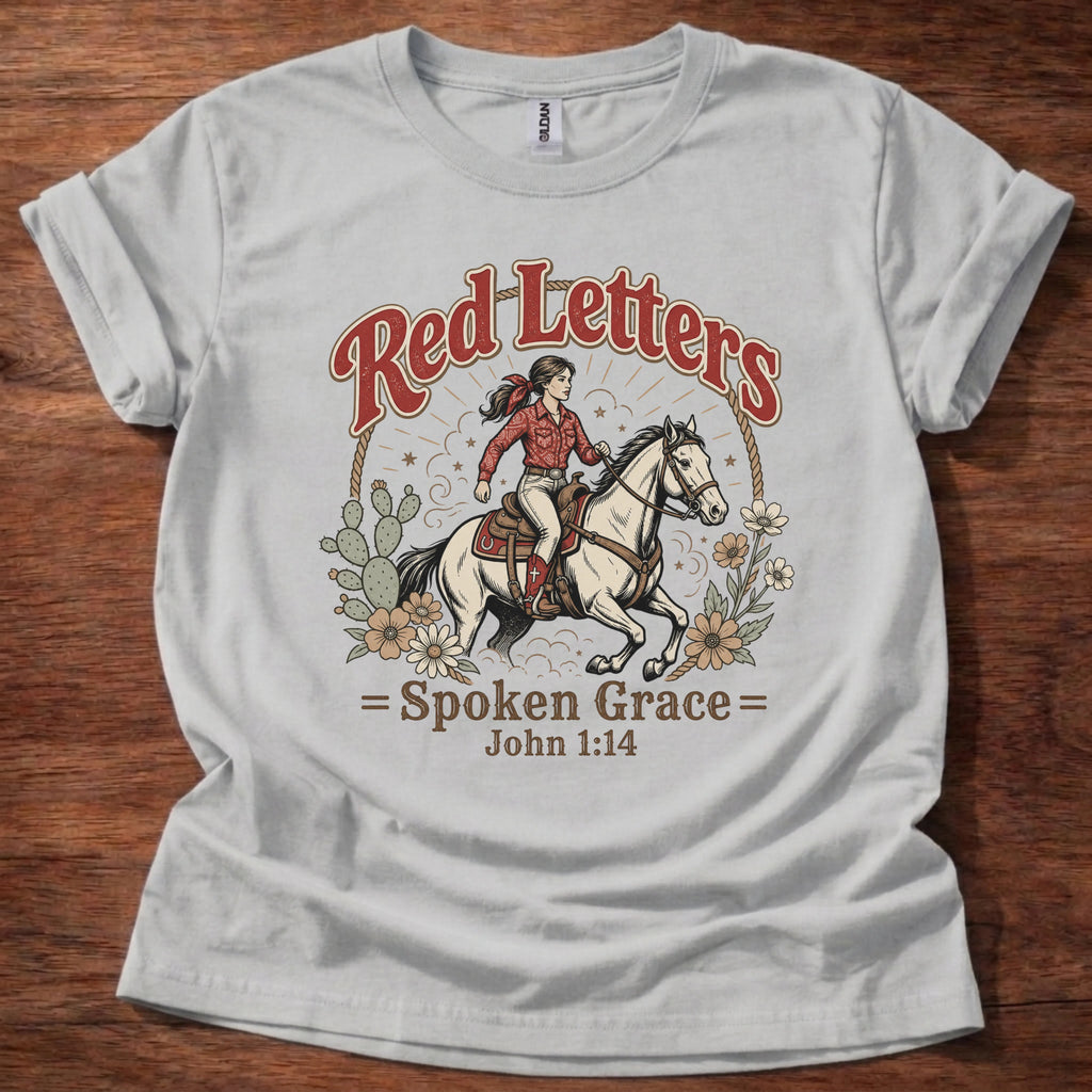 Red Letters Western T-Shirt