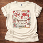 Red Letters Scrapbook T-Shirt