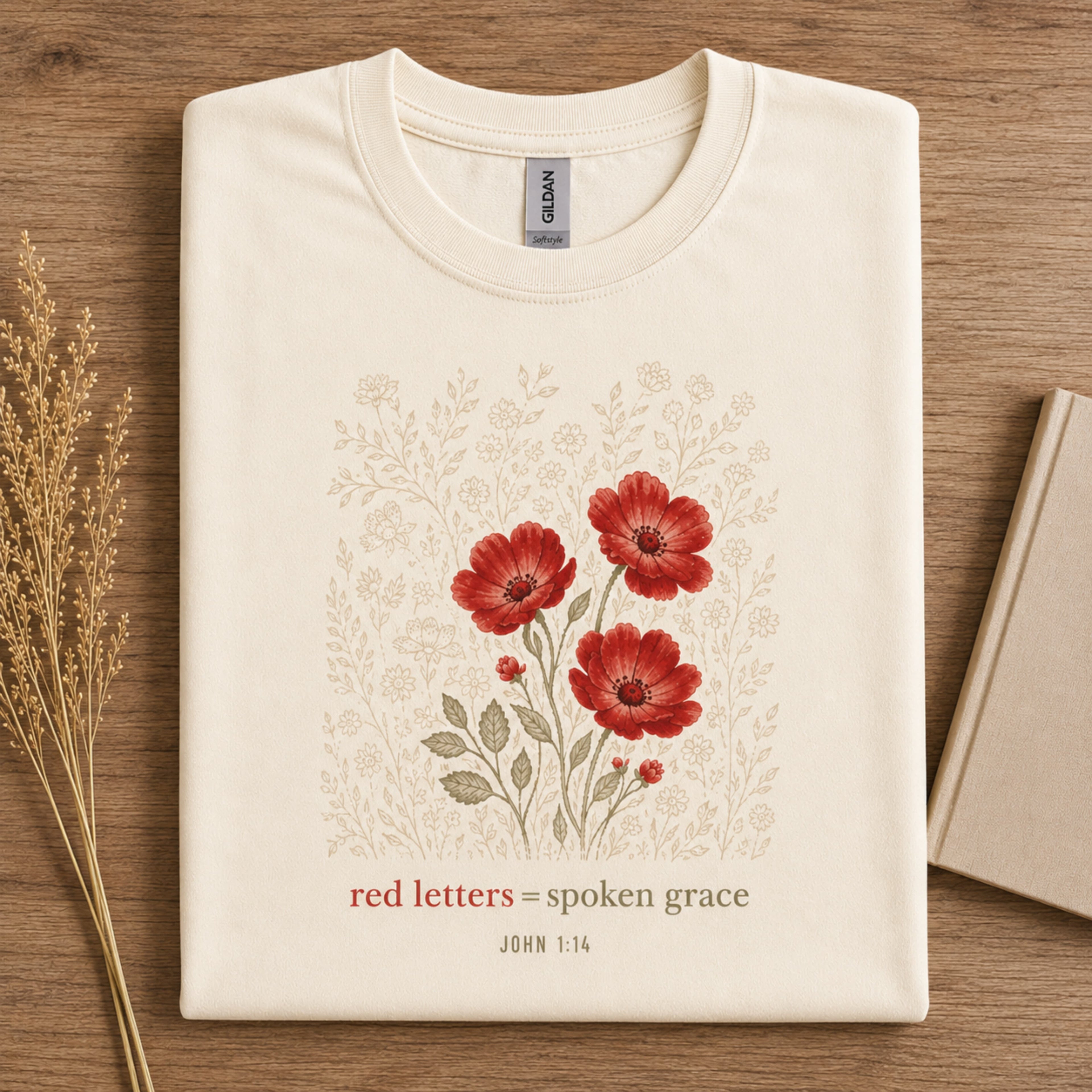 Red Letters = Spoken Grace T-Shirt