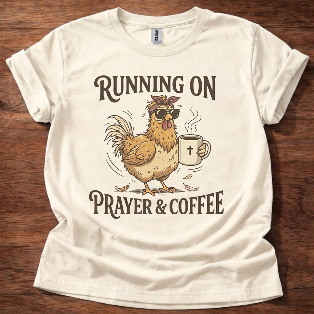 Running on Prayer & Coffee T-Shirt