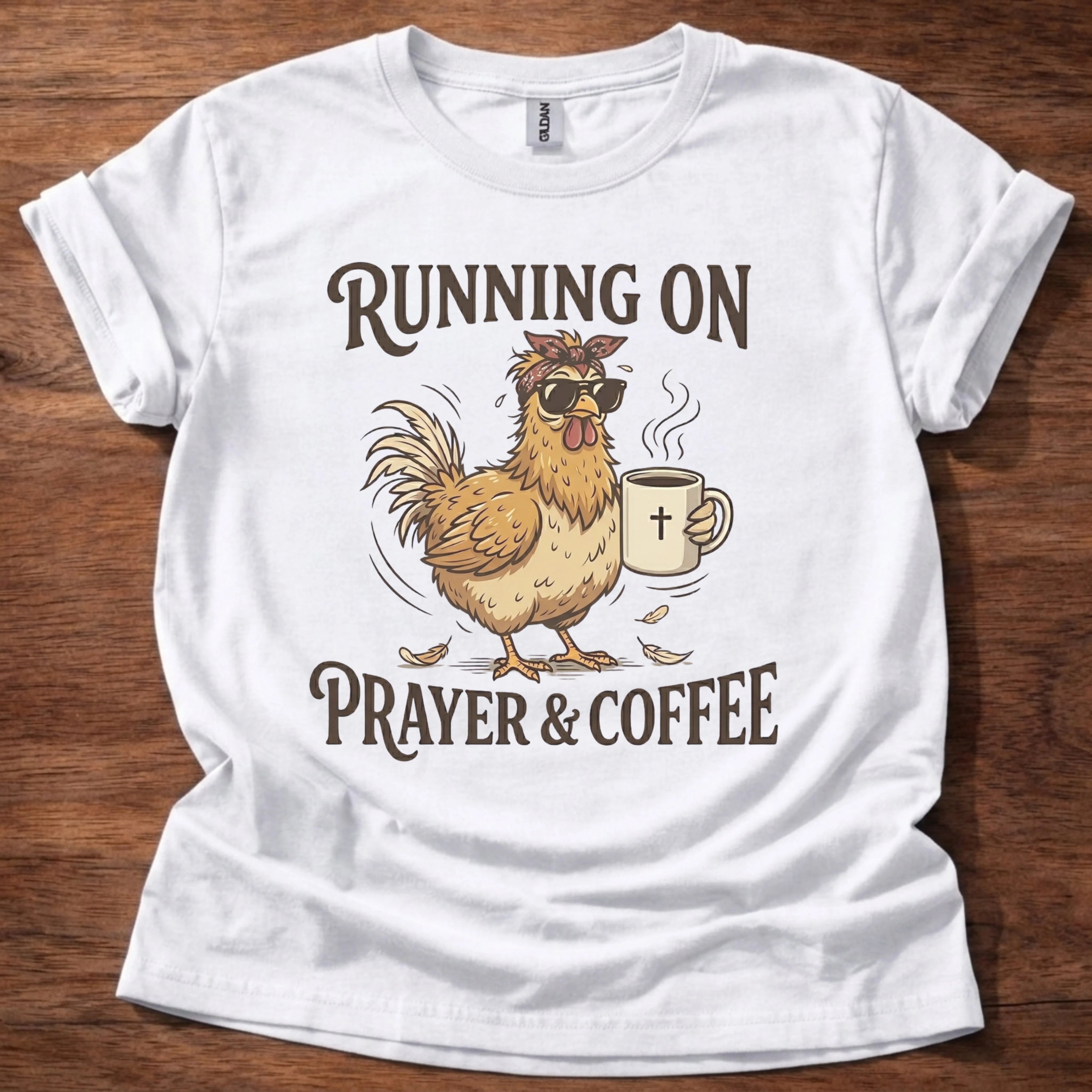 Running on Prayer & Coffee T-Shirt